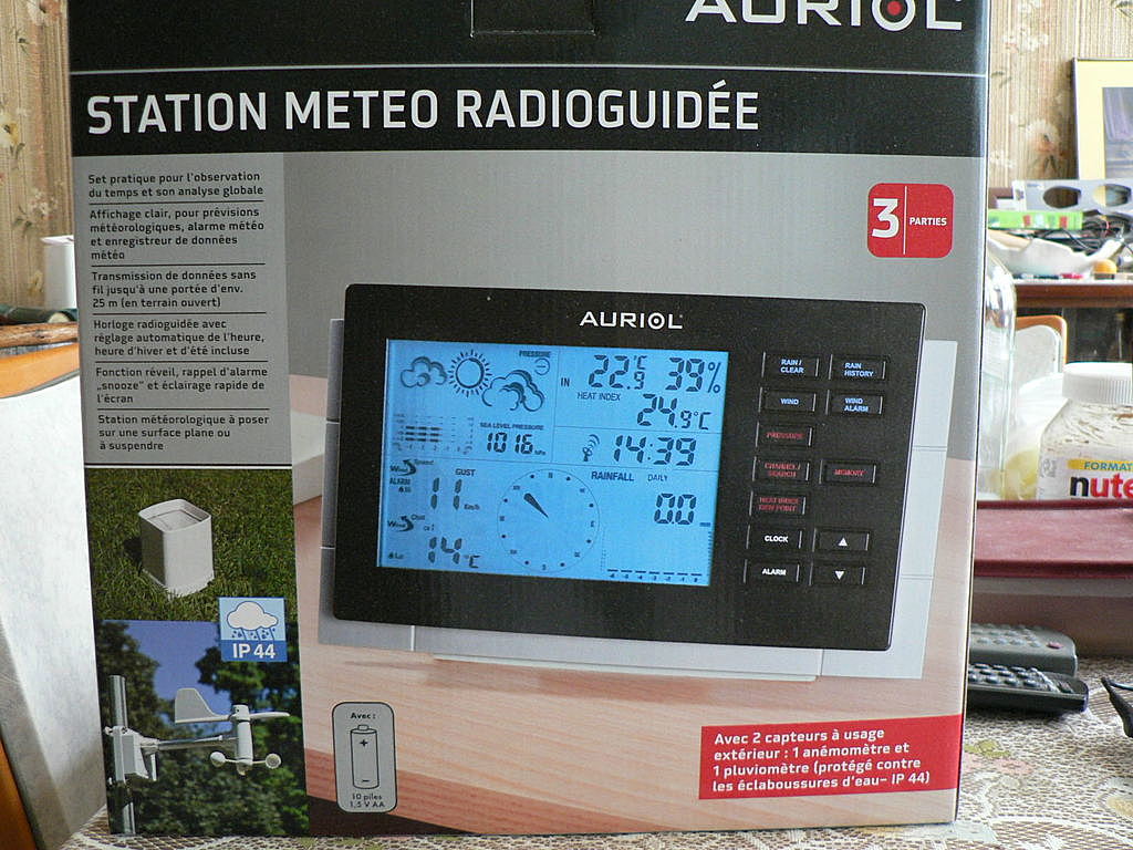AURIOL® Station météo radioguidée
